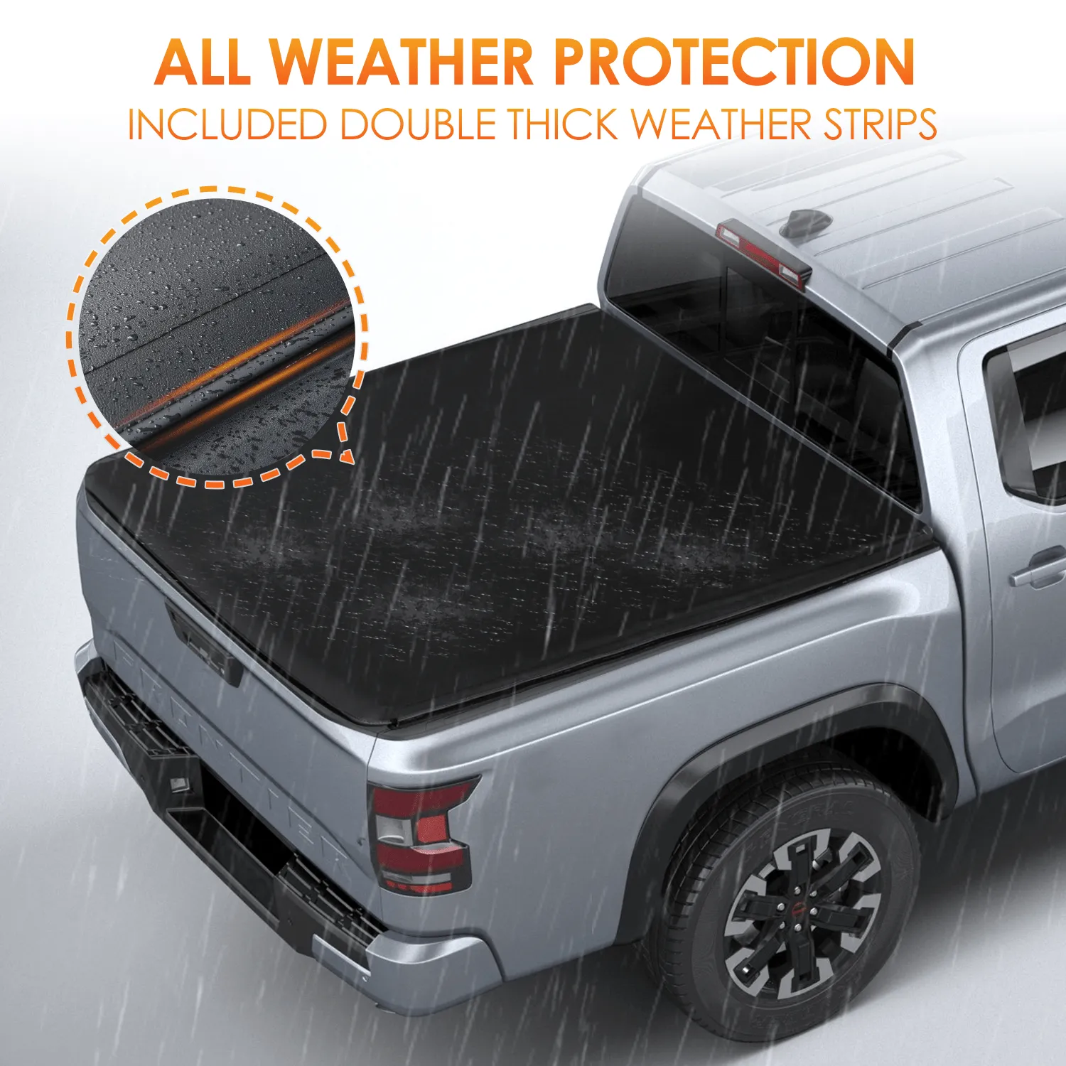 2005-2024 Nissan Frontier 5ft Soft Roll Up Truck Tonneau Cover