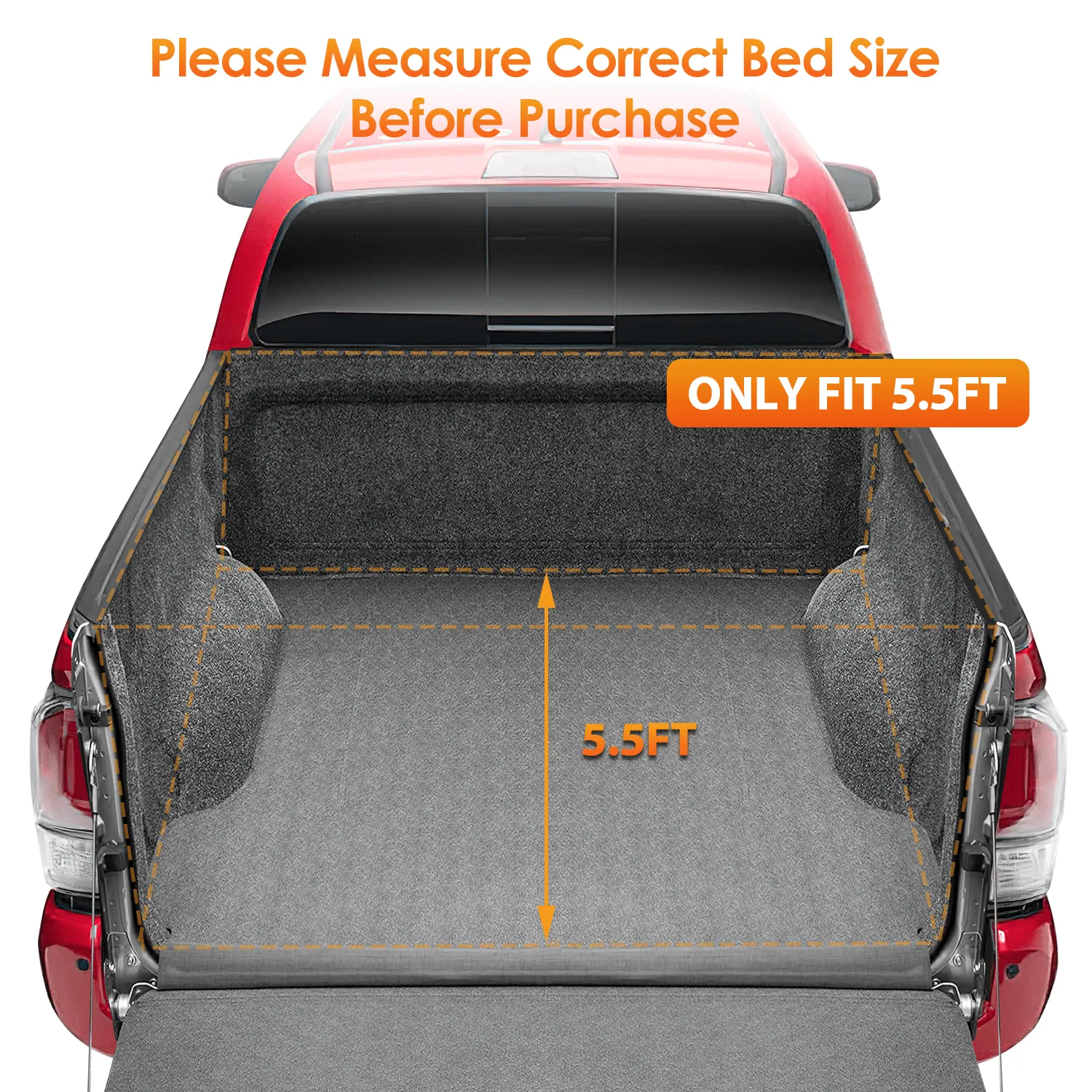 2014-2021 Toyota Tundra 5.5ft Soft Roll Up Truck Tonneau Cover