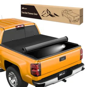 5.8ft Soft Roll Up Truck Bed Cover for Chevy Silverado / GMC Sierra 1500 2019-2023