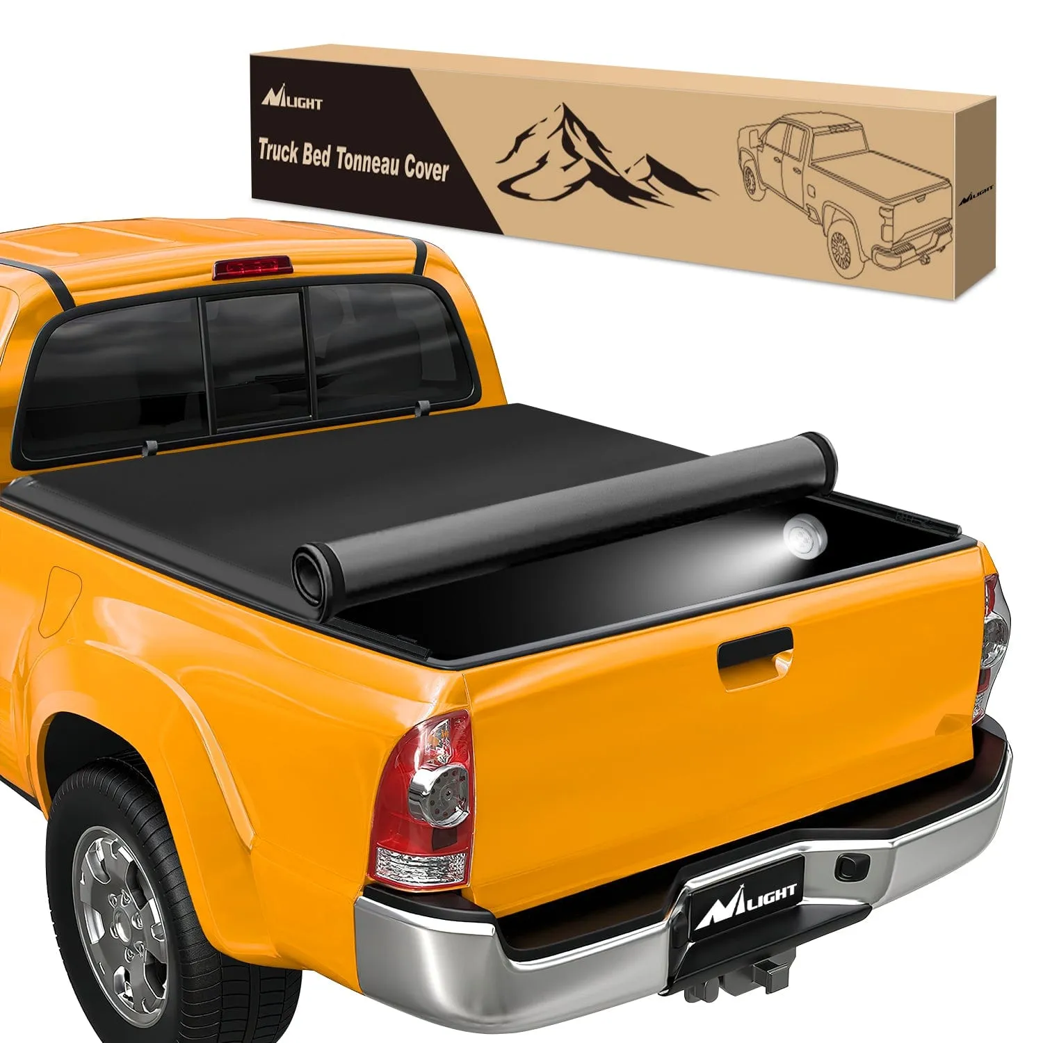 5ft Soft Roll Up Truck Bed Cover for Toyota Tacoma 2005-2015