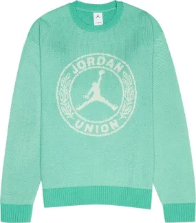 Air Jordan x Union Sweater 'Kinetic Green/White', green