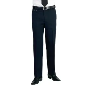 BA052-44 Brook Taverner Mens Short Leg Mars Black Waiting Trousers Size 44"