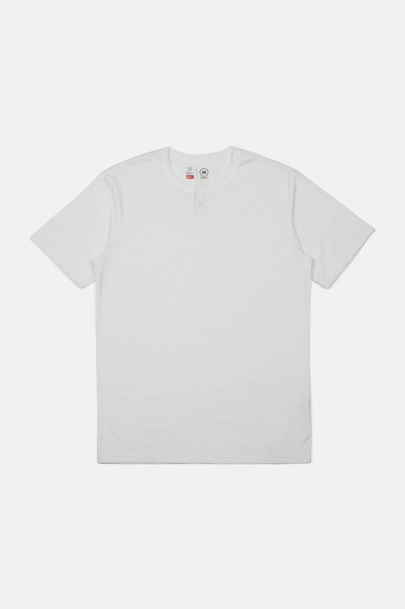 Basic S/S Henley - White