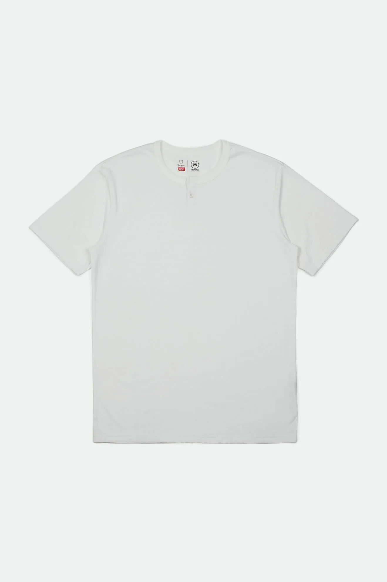 Basic S/S Henley - White