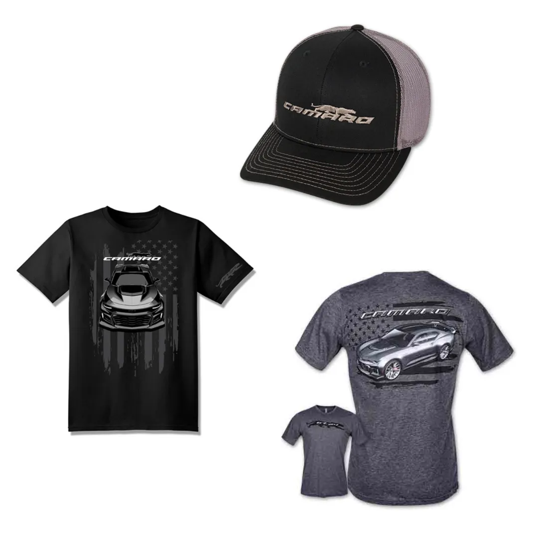 Camaro Panther T-Shirt & Hat Bundle