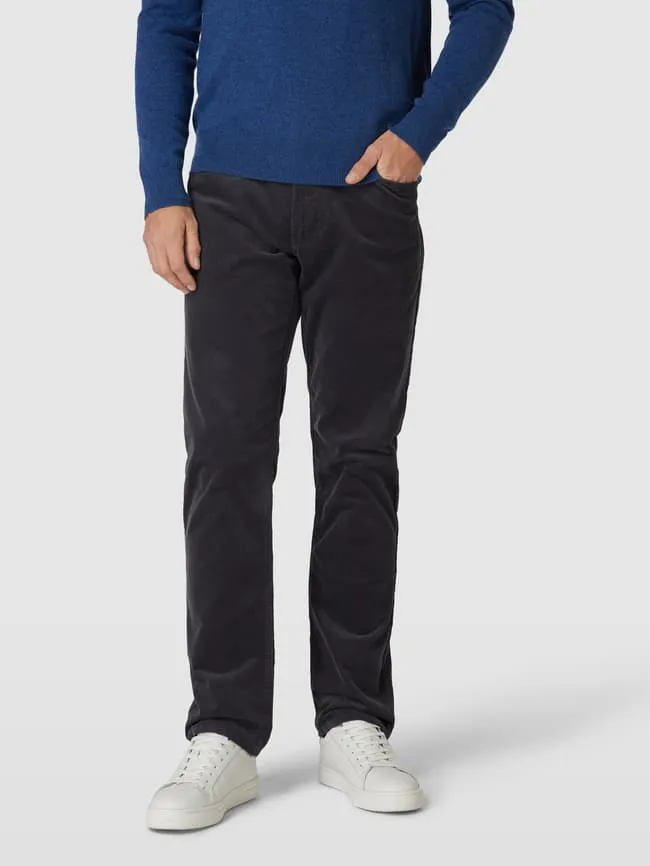 Christian Berg five-pocket trousers, dark gray