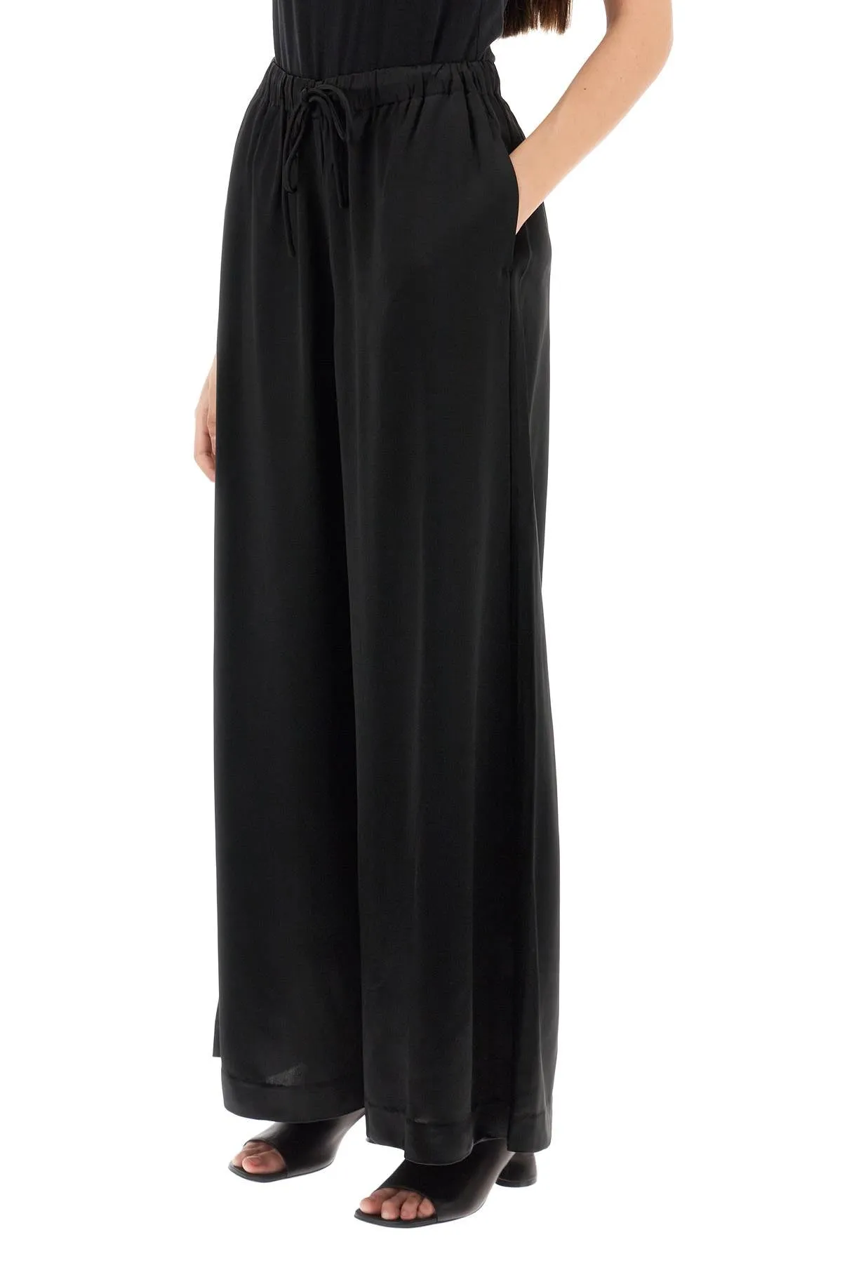 'clorella' satin palazzo pants