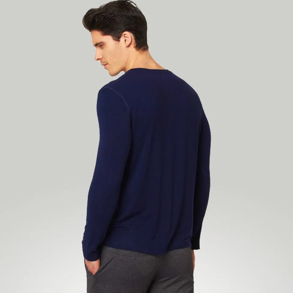 Cory Vines Men's The Neighborhood Henley Cobalt