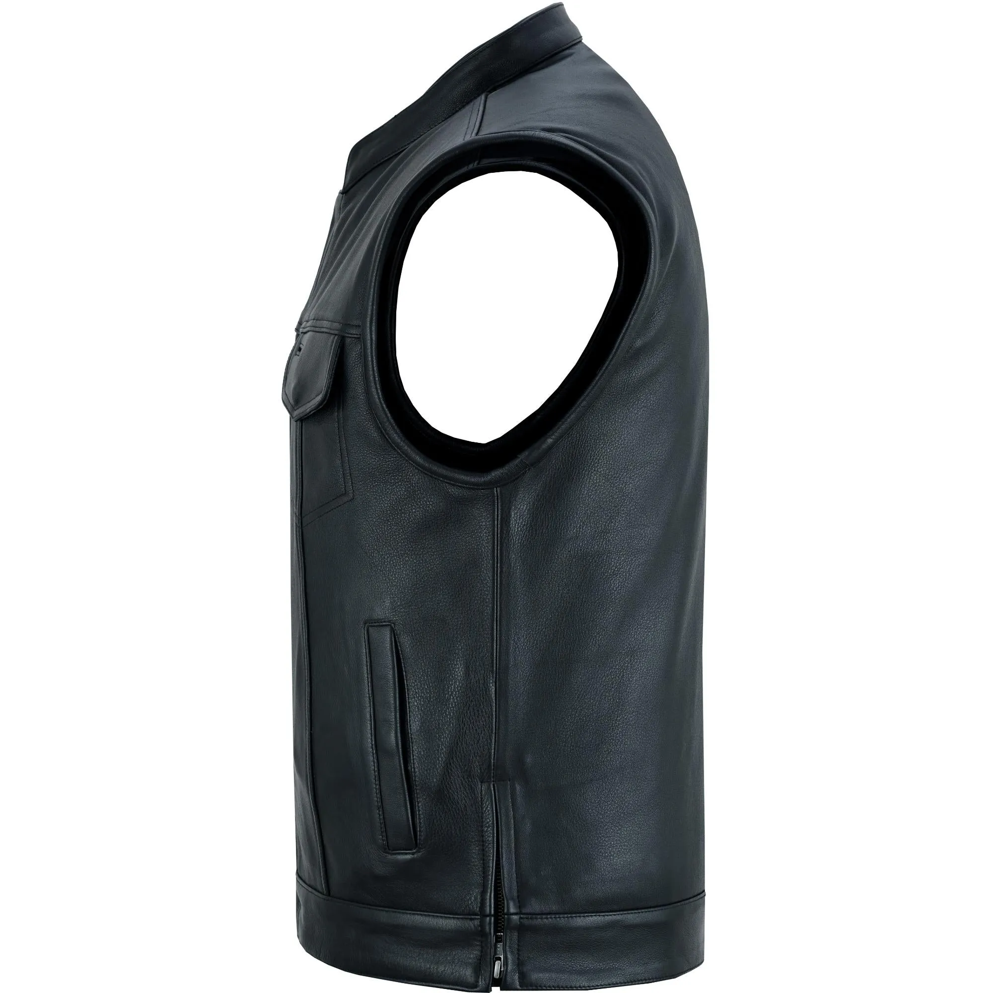 DS188 Upgraded Style Smart Access Pockets, Hidden 10 Gunmetal Zipper, Side