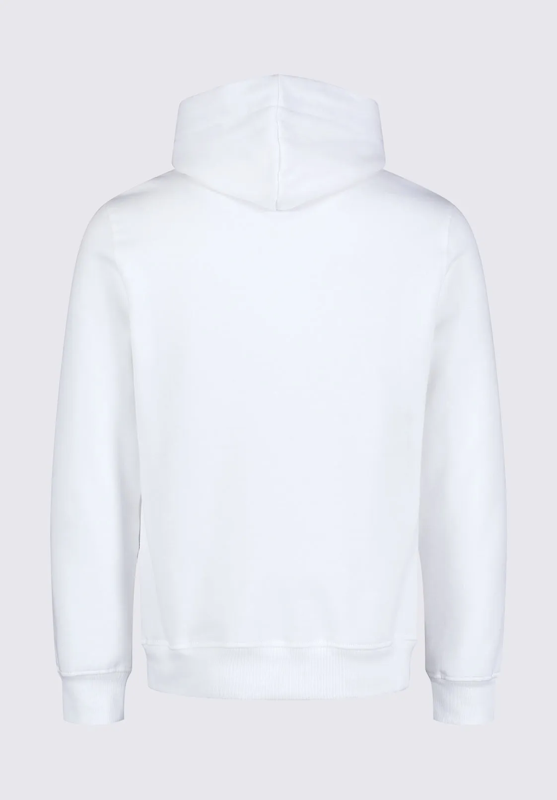 Fadol Men's Fleece Hoodie in White - BPM13610V