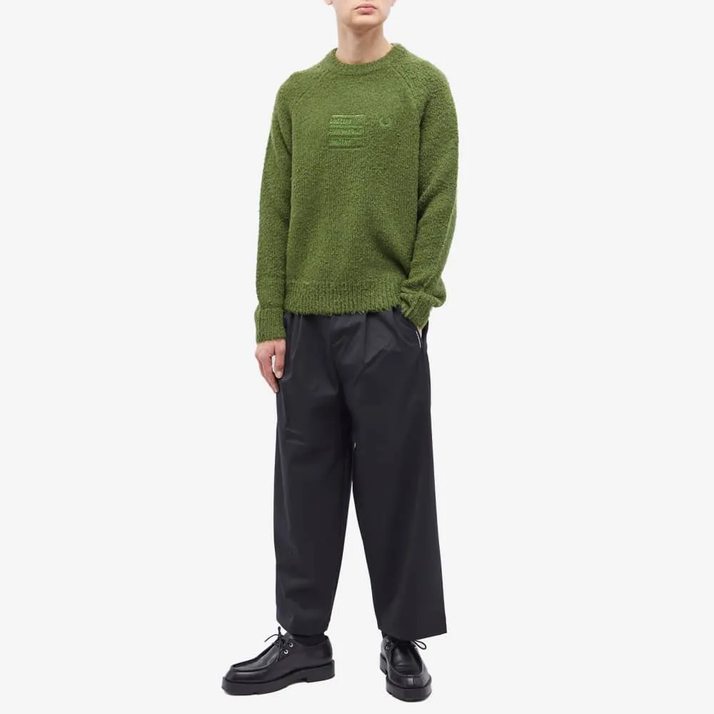 Fred Perry x Raf Simons Fluffy Crew Knit Sweater