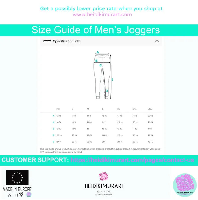 Grey Solid Color Men's Joggers, Modern Minimalist Gray Best Sweatpants-Made in EU/MX