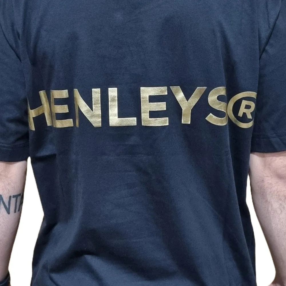 Henleys Classic Logo Tee - Black / Gold