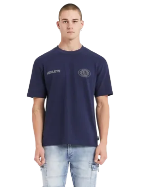 HENLEYS ESCAPADE TEE- MENS - NAVY