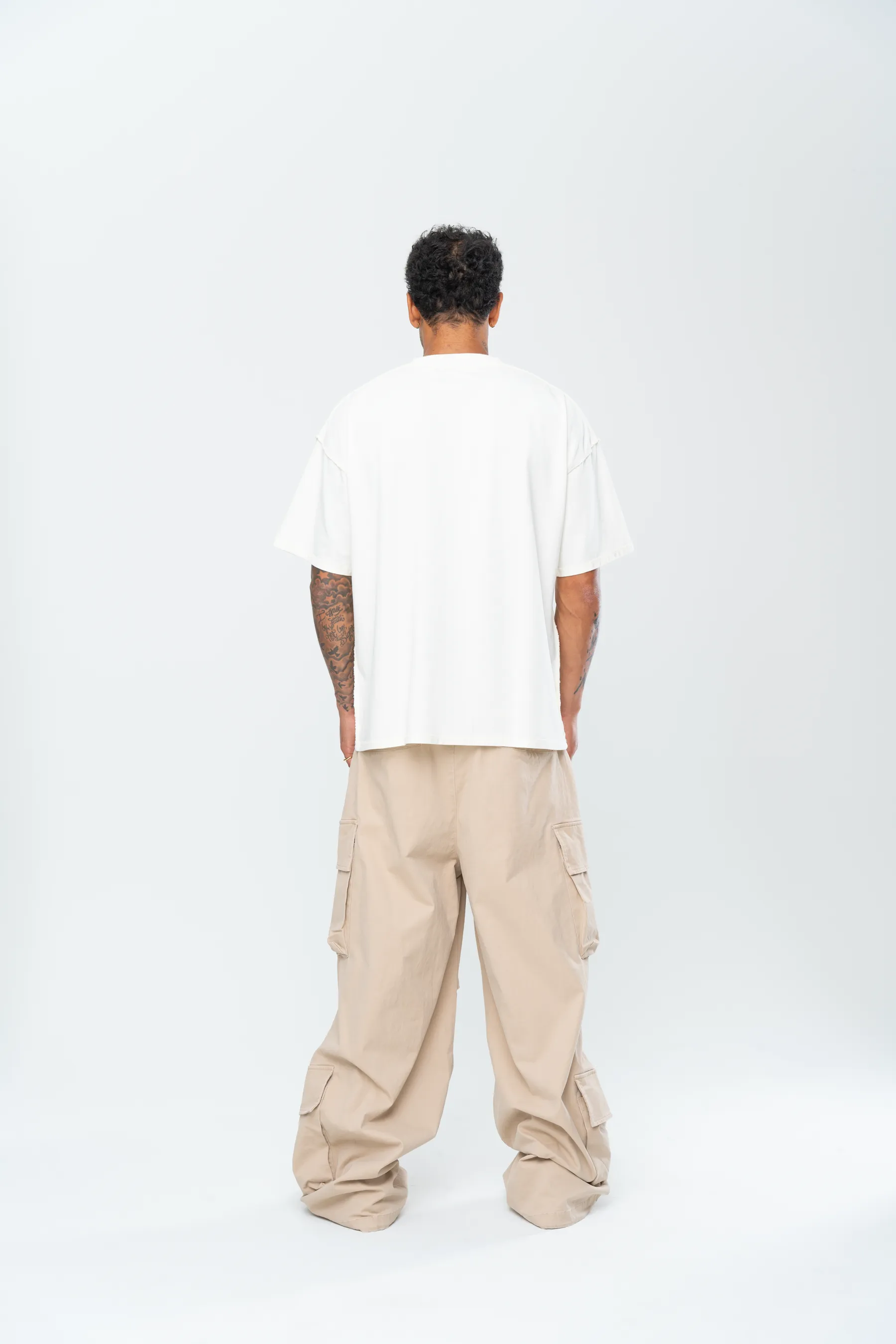 INAKA BAGGY CARGO PANTS - SAND