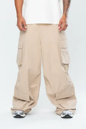 INAKA BAGGY CARGO PANTS - SAND