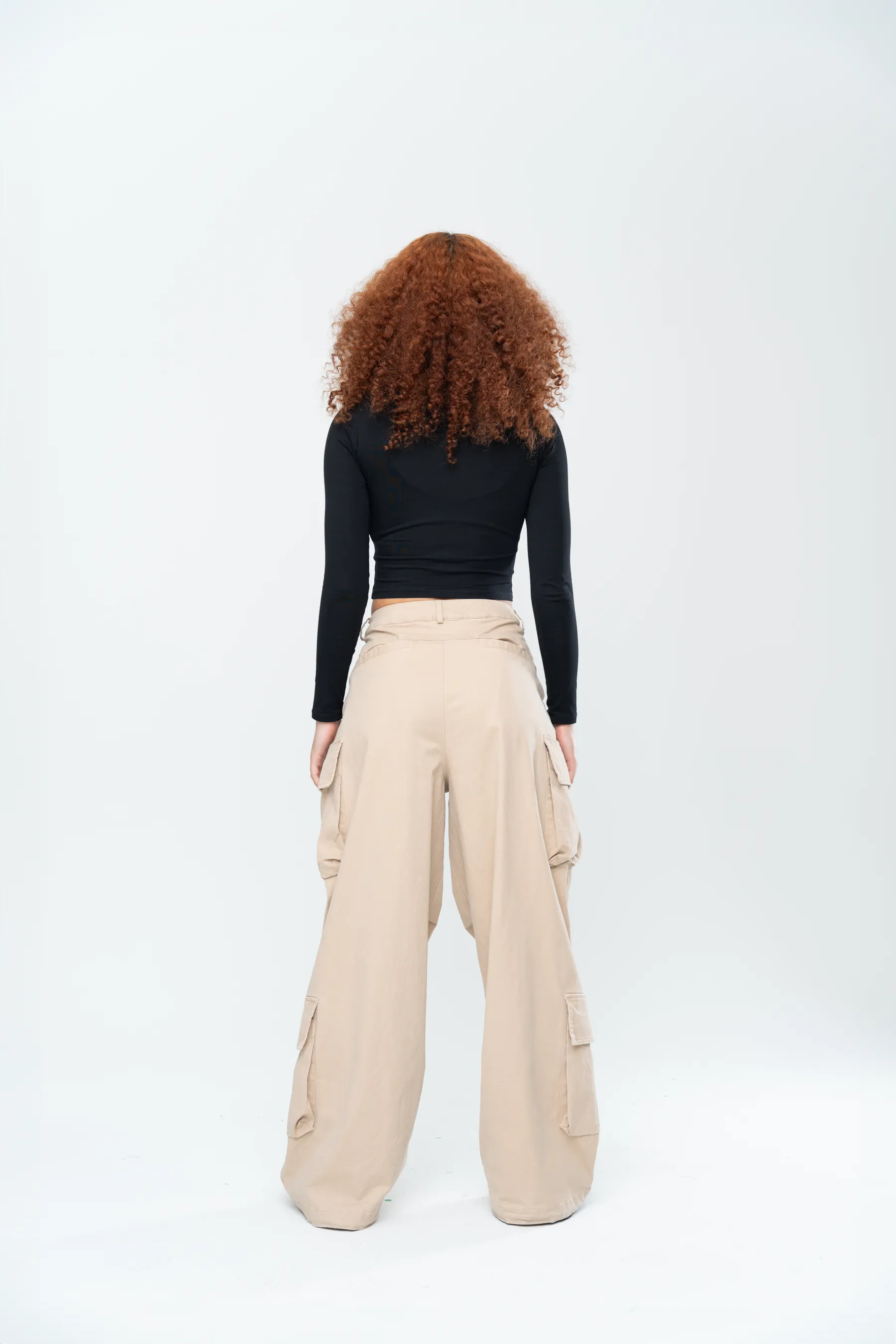 INAKA BAGGY CARGO PANTS - SAND
