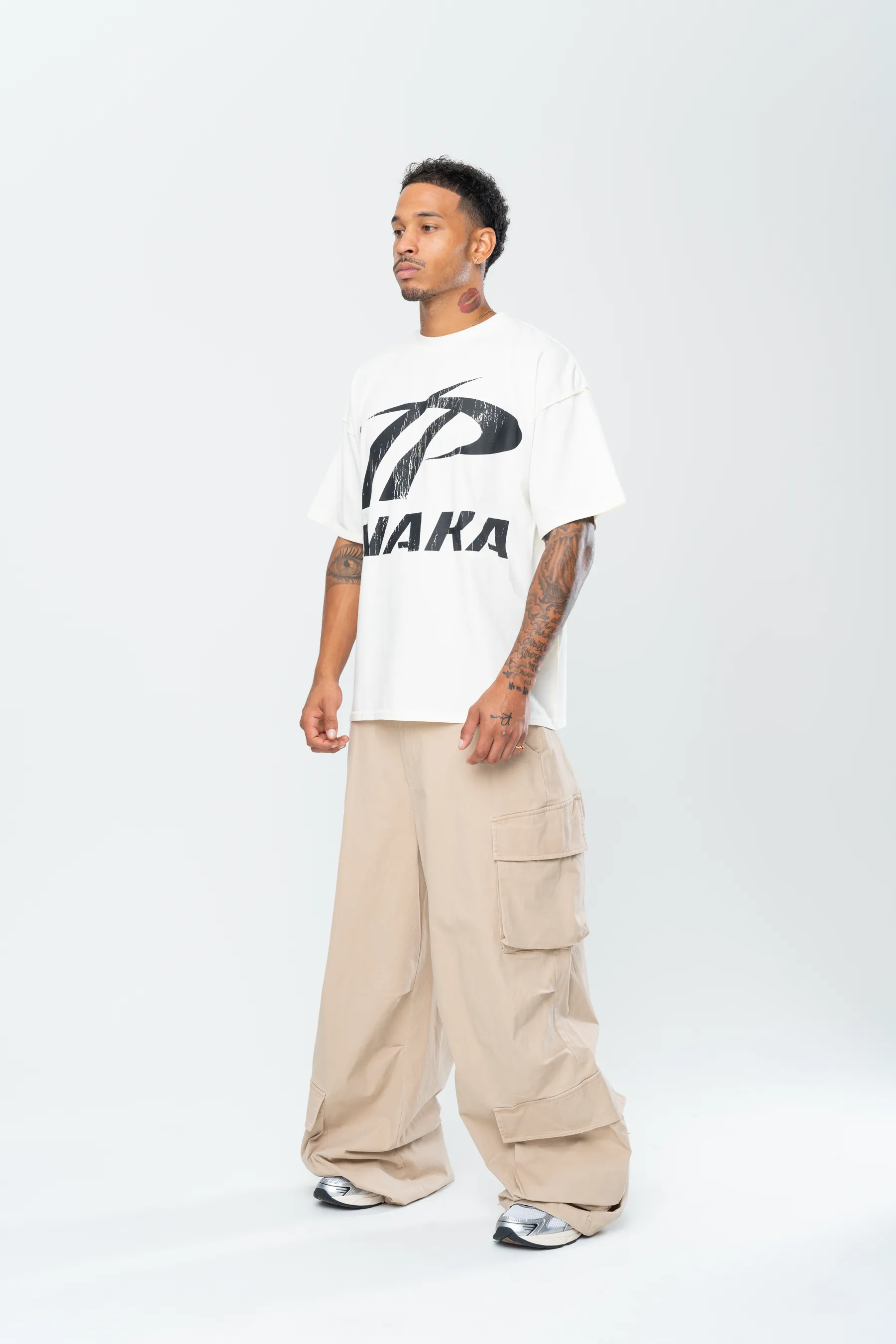 INAKA BAGGY CARGO PANTS - SAND