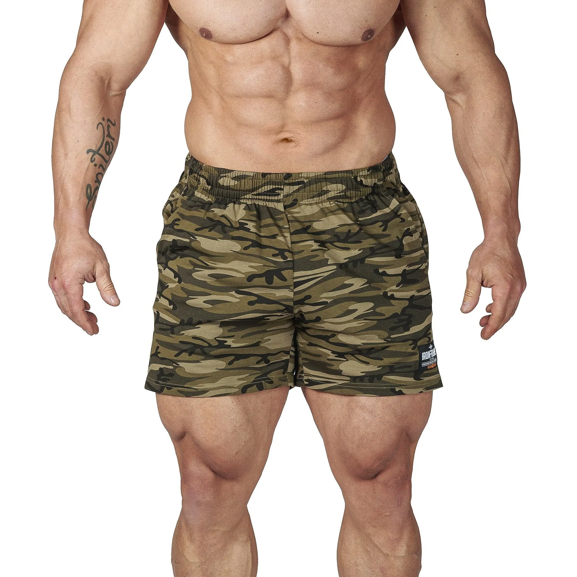 Iron Tanks Men's N1 Classic Shorts II (Woodland Camo)