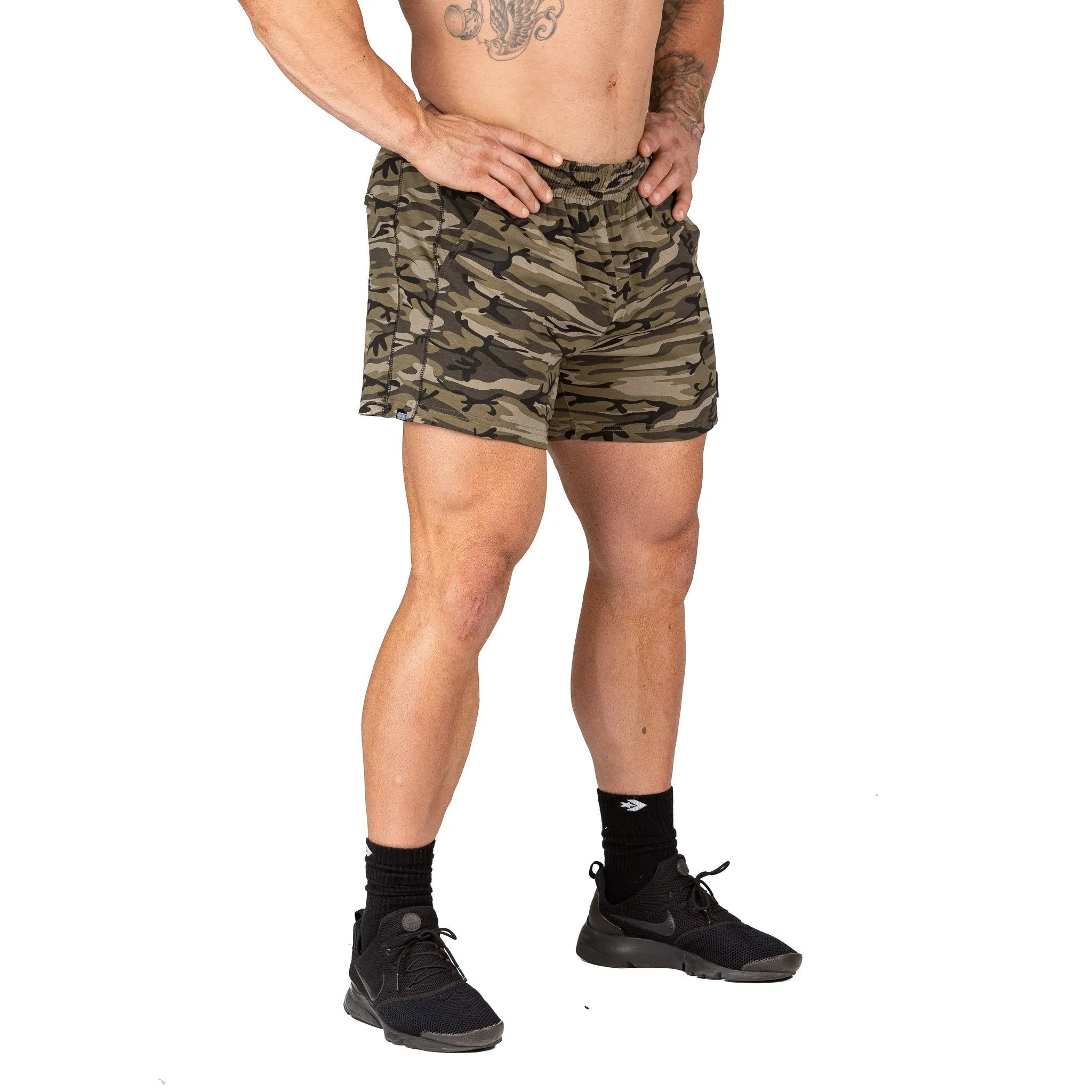 Iron Tanks Men's N1 Classic Shorts II (Woodland Camo)