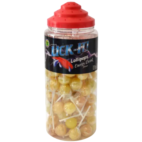 Lick-It Halal Energy Drink 16g Lollies - 100 Count