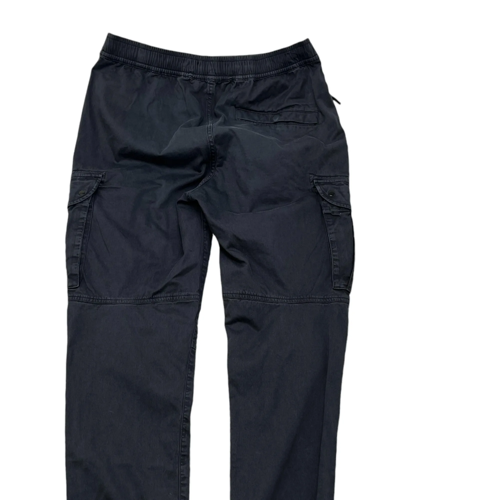 Men's Applique Logo Cargos Black Size Waist 34"