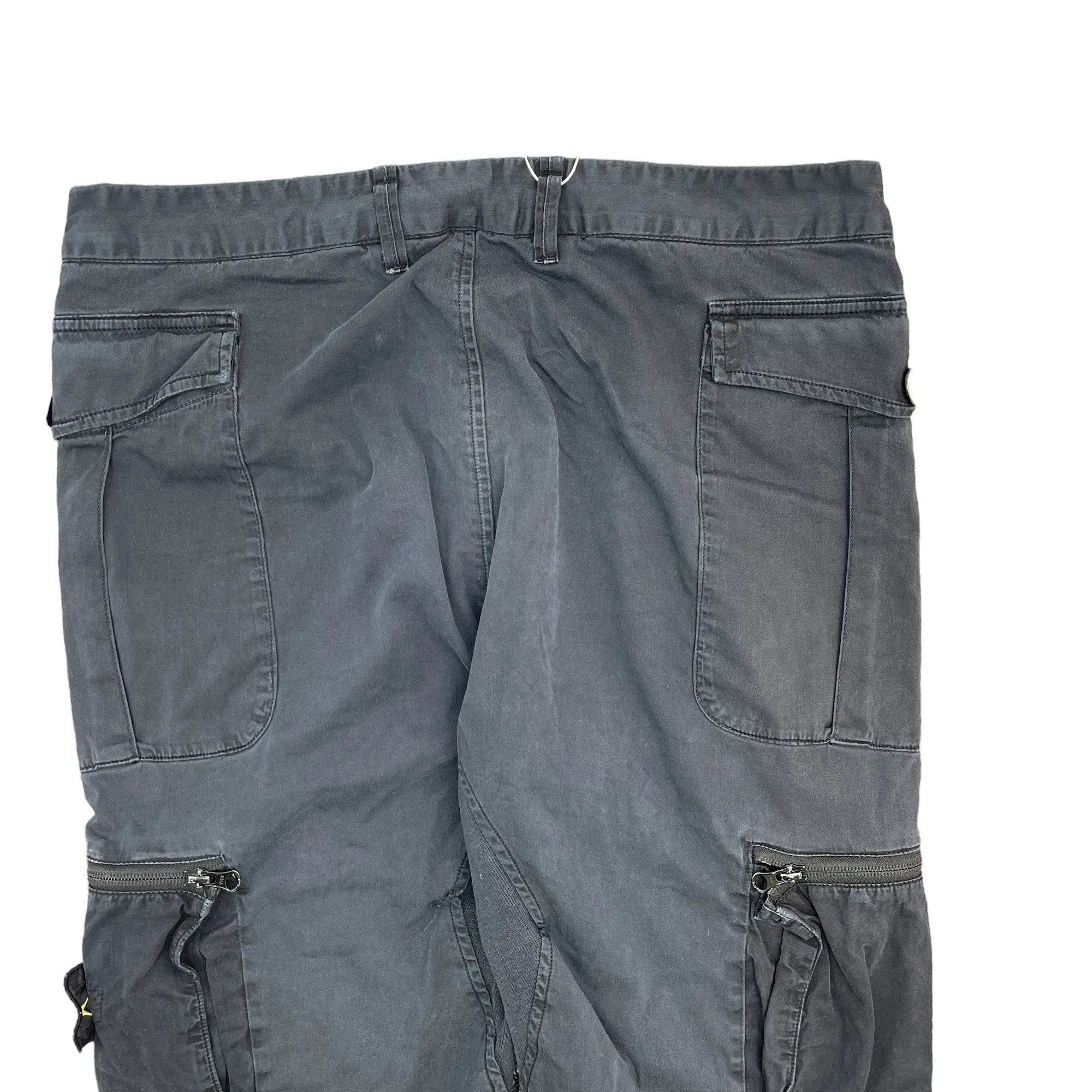 Men's Applique Logo Cargos Grey Size Waist 33"