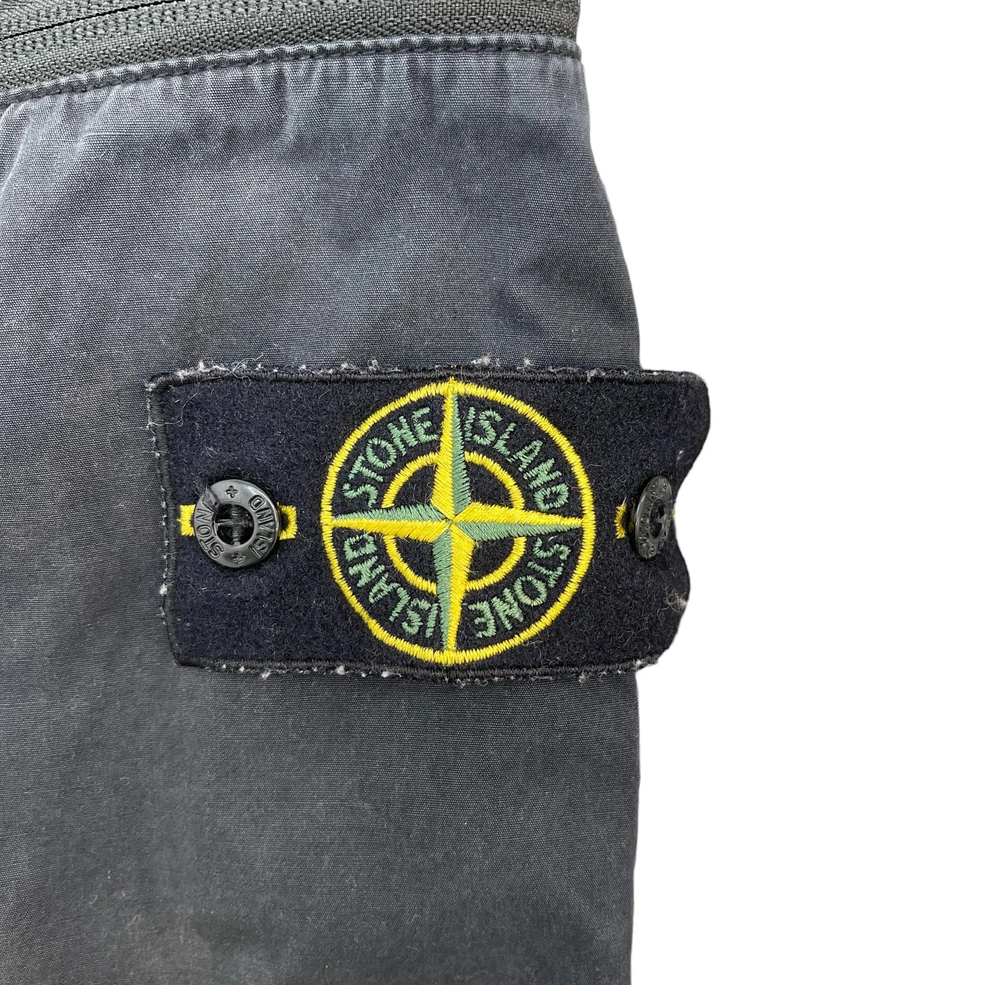 Men's Applique Logo Cargos Grey Size Waist 33"