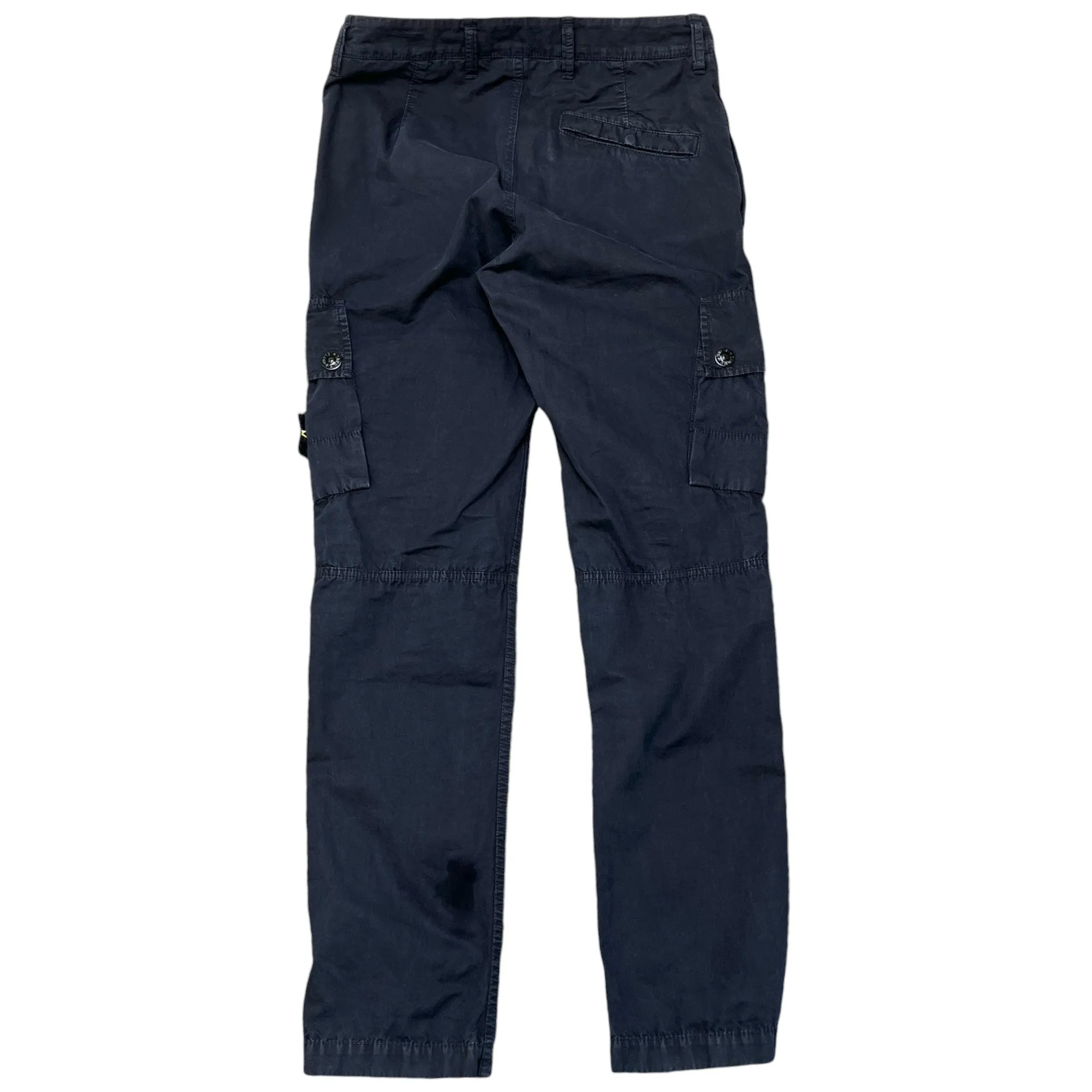 Men's Applique Logo Cargos Navy Size Waist 28"