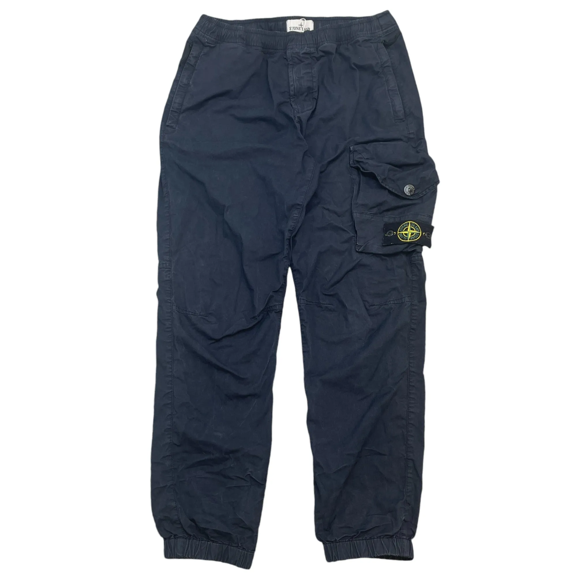 Men's Applique Logo Cargos Navy Size Waist 30"