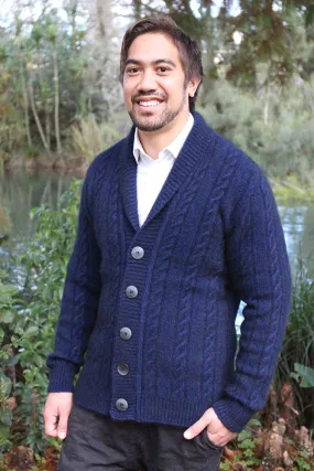 MEN'S CABLE BUTTON JACKET