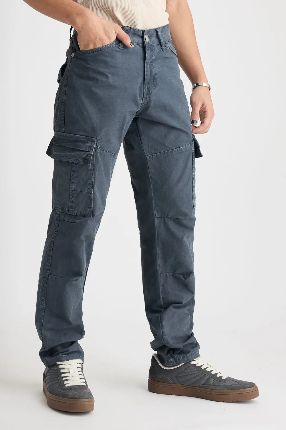 Men's Charcoal Safari Cargos