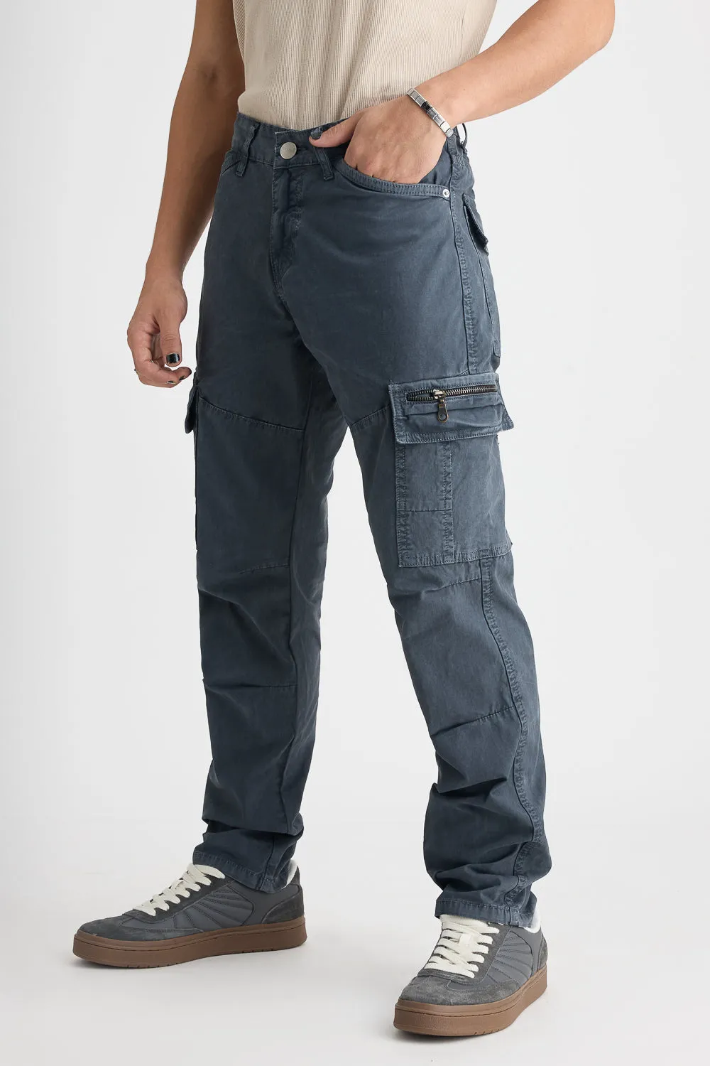 Men's Charcoal Safari Cargos