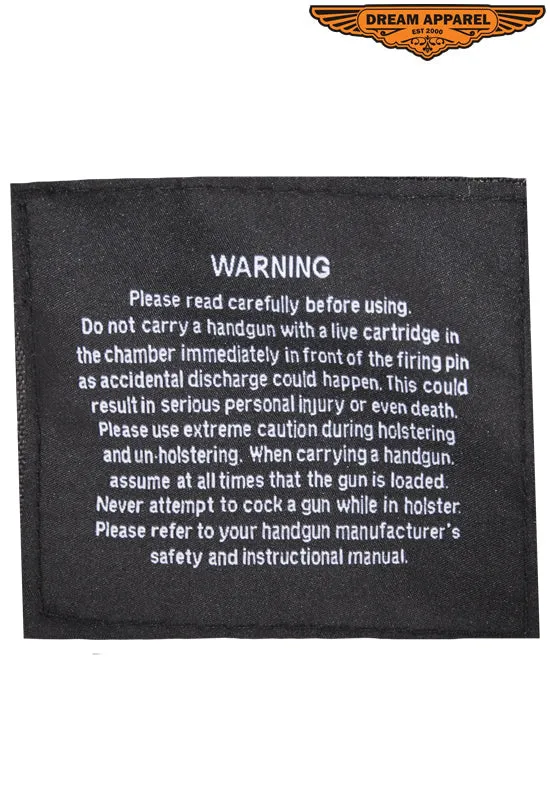Men's Motorcycle Vest With Concealed Carry