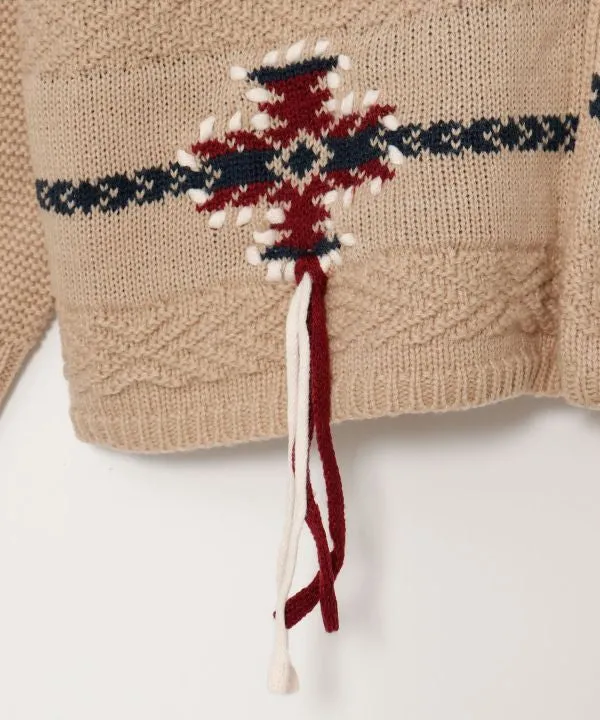 Men's Navajo Pattern Knit Cardigan
