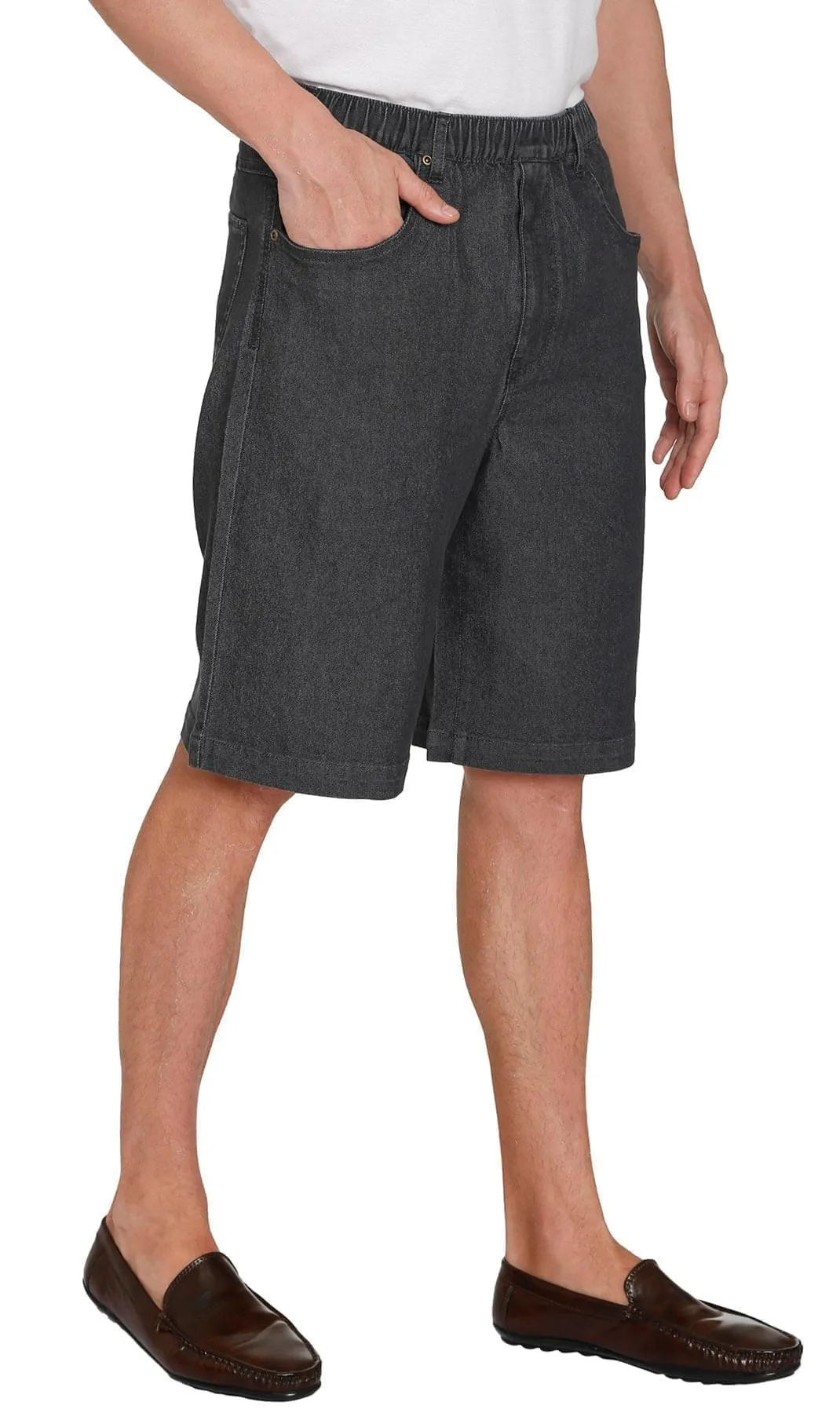 Men's Pull On Shorts – Easy Step-In Styling Free of Buttons and Snaps