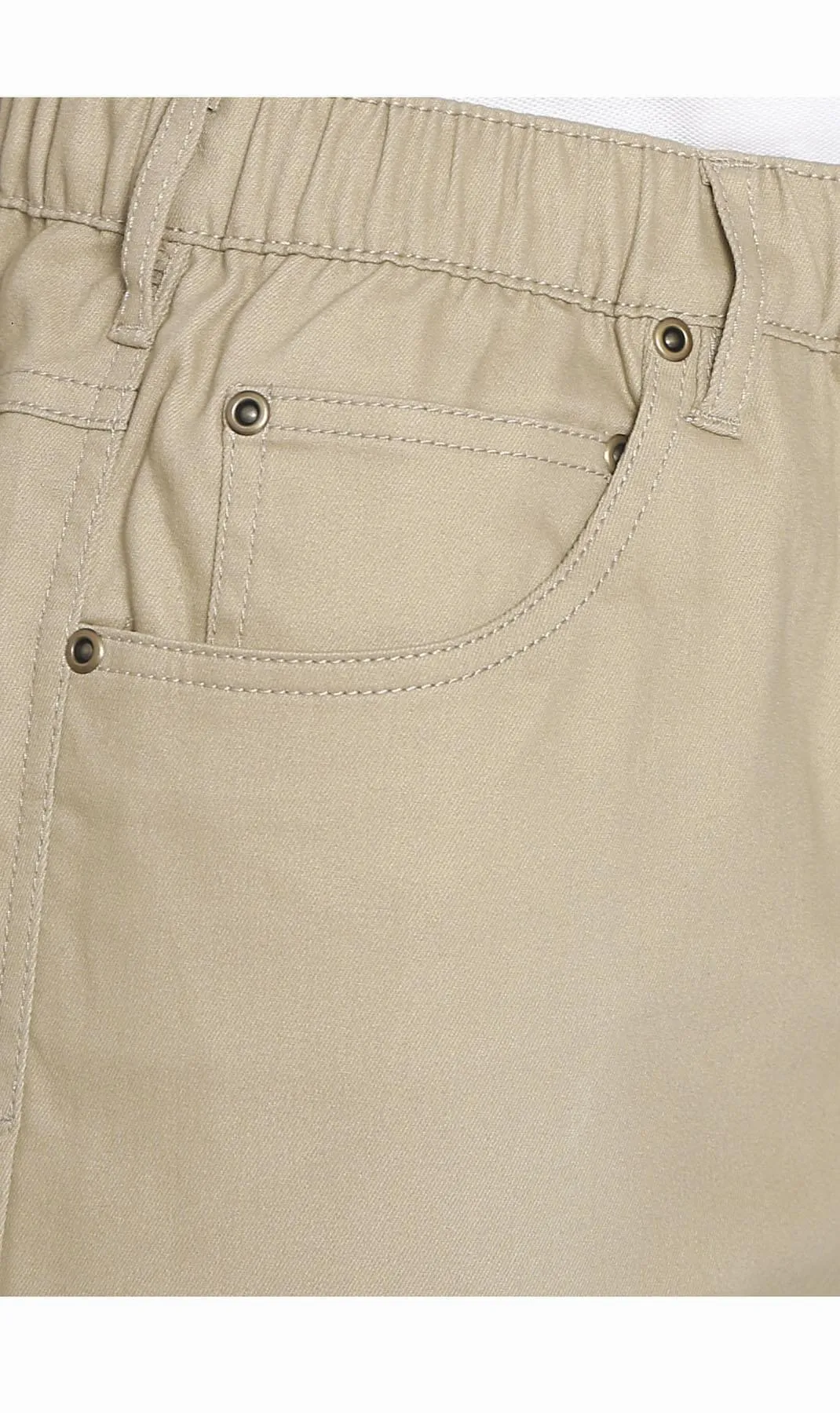 Men's Pull On Shorts – Easy Step-In Styling Free of Buttons and Snaps