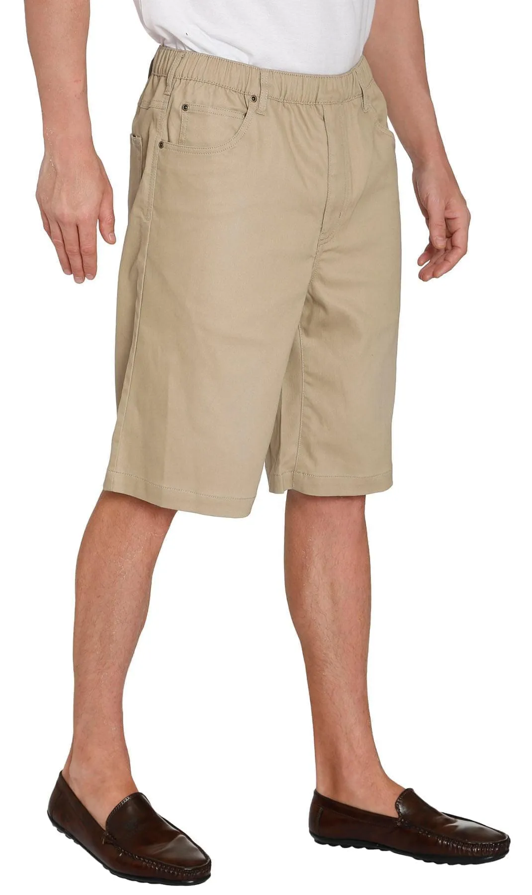 Men's Pull On Shorts – Easy Step-In Styling Free of Buttons and Snaps