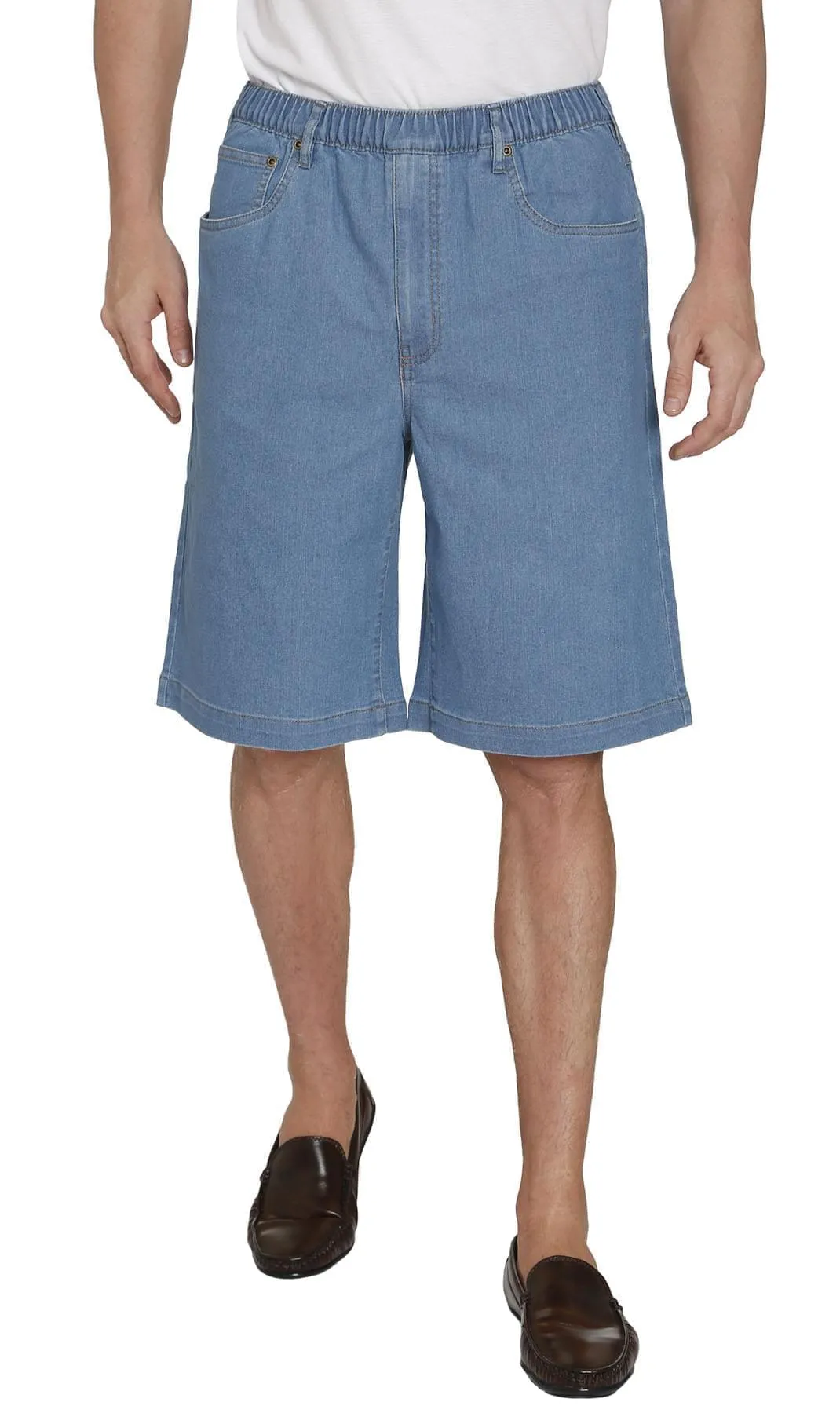 Men's Pull On Shorts – Easy Step-In Styling Free of Buttons and Snaps