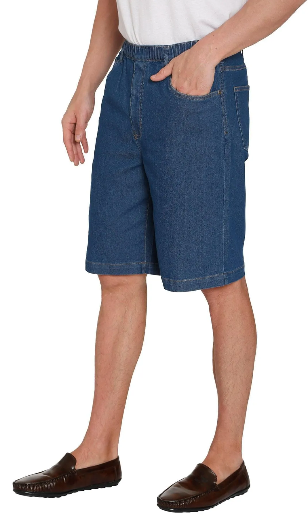 Men's Pull On Shorts – Easy Step-In Styling Free of Buttons and Snaps