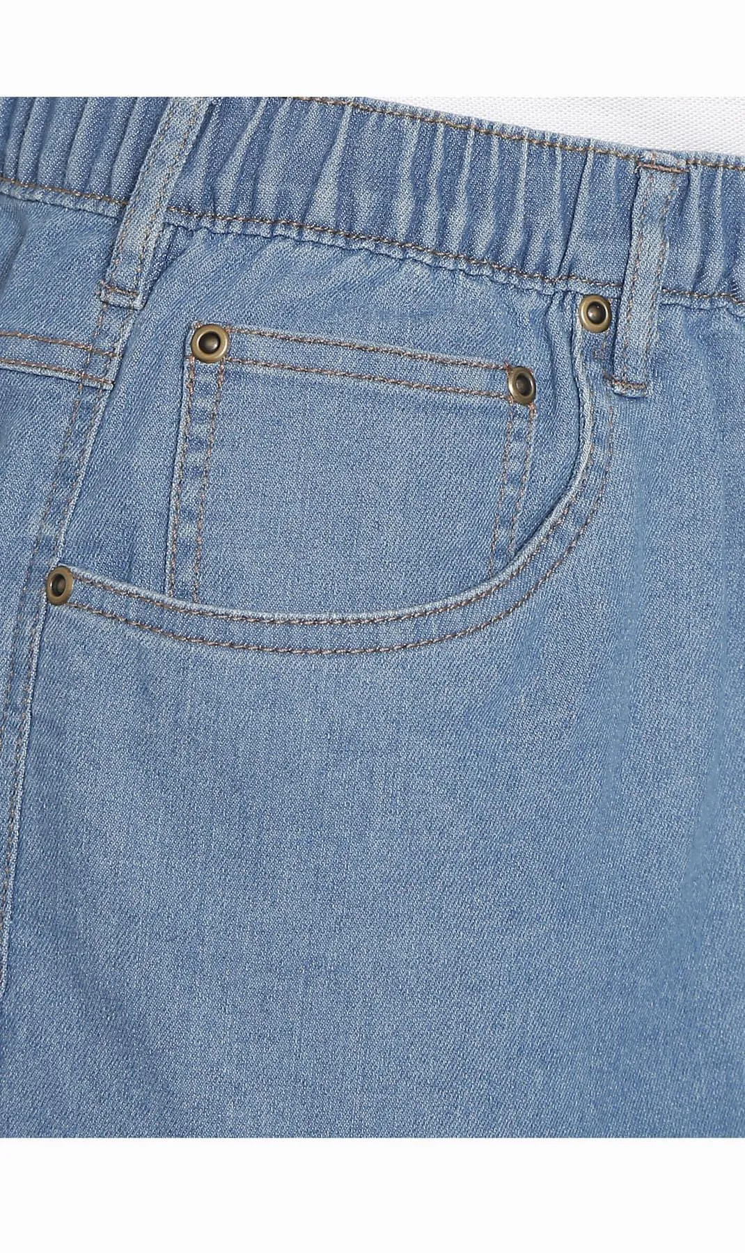 Men's Pull On Shorts – Easy Step-In Styling Free of Buttons and Snaps