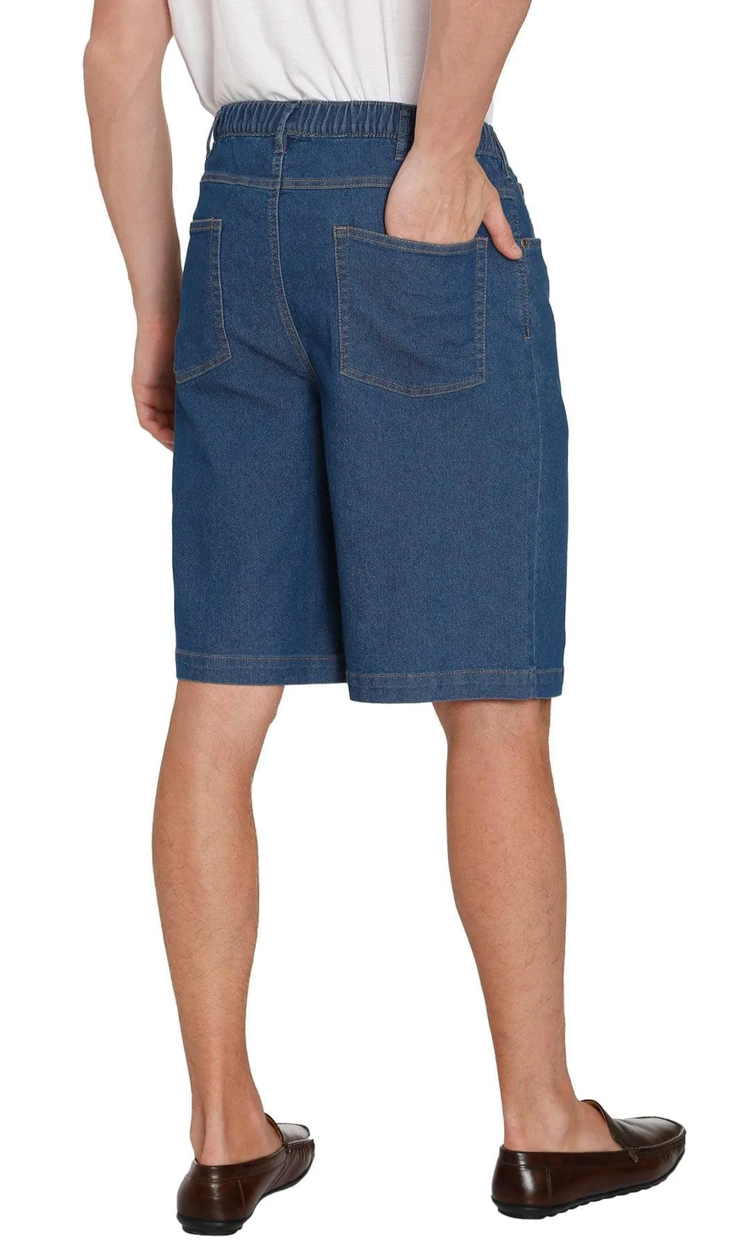 Men's Pull On Shorts – Easy Step-In Styling Free of Buttons and Snaps