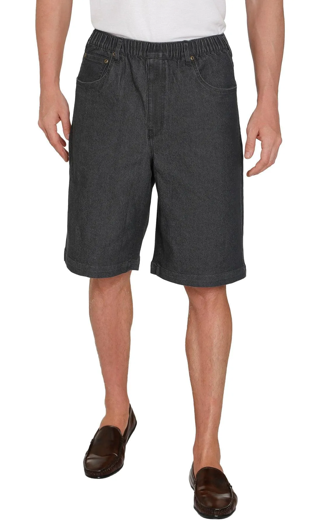 Men's Pull On Shorts – Easy Step-In Styling Free of Buttons and Snaps