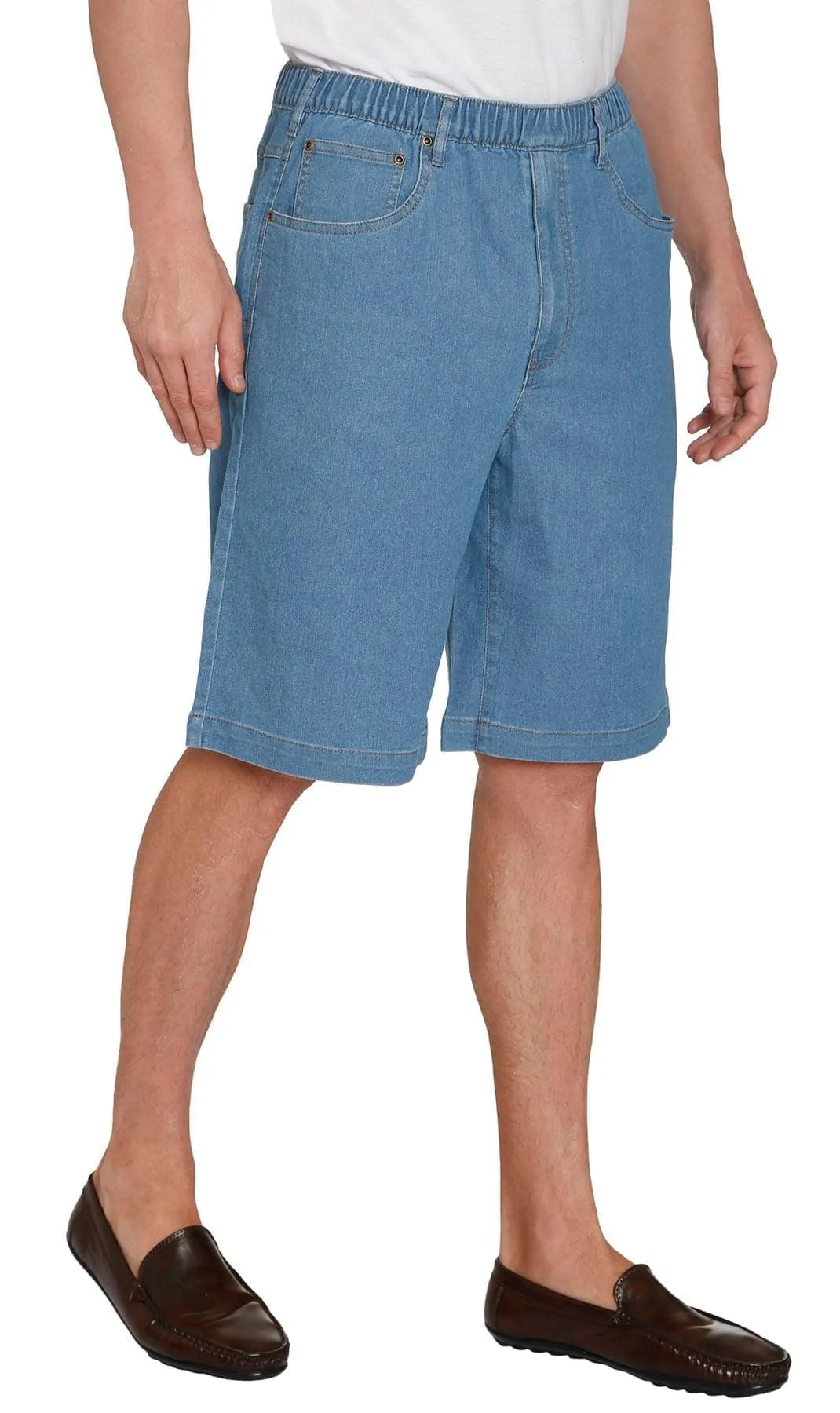 Men's Pull On Shorts – Easy Step-In Styling Free of Buttons and Snaps
