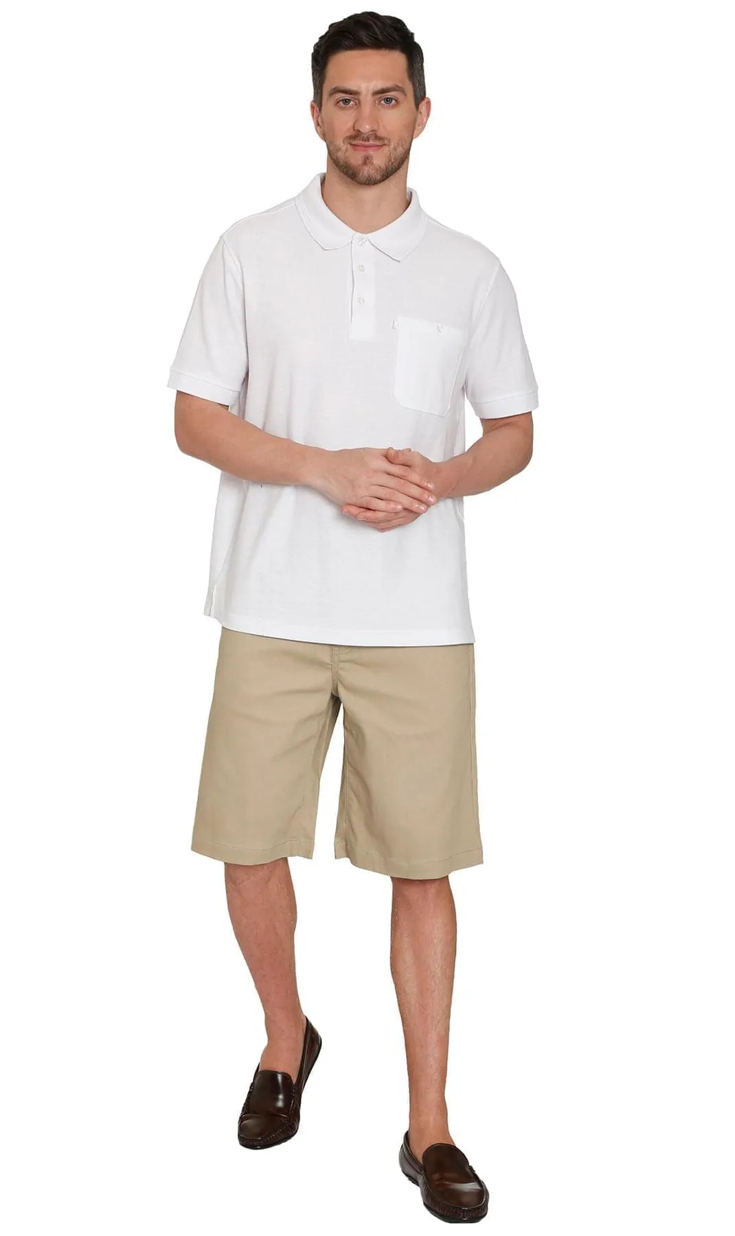 Men's Pull On Shorts – Easy Step-In Styling Free of Buttons and Snaps