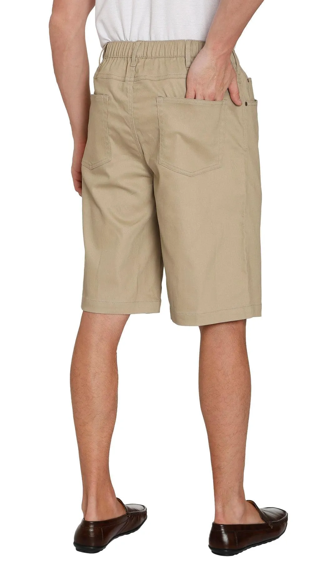 Men's Pull On Shorts – Easy Step-In Styling Free of Buttons and Snaps