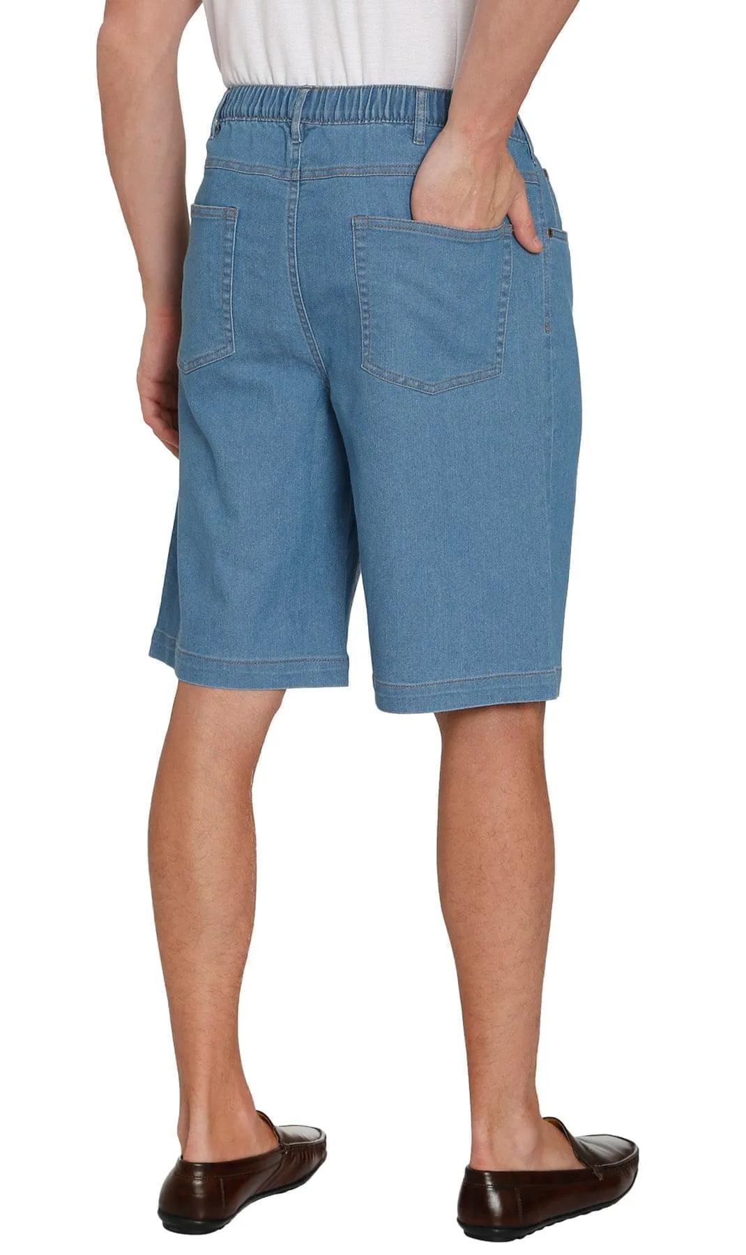 Men's Pull On Shorts – Easy Step-In Styling Free of Buttons and Snaps