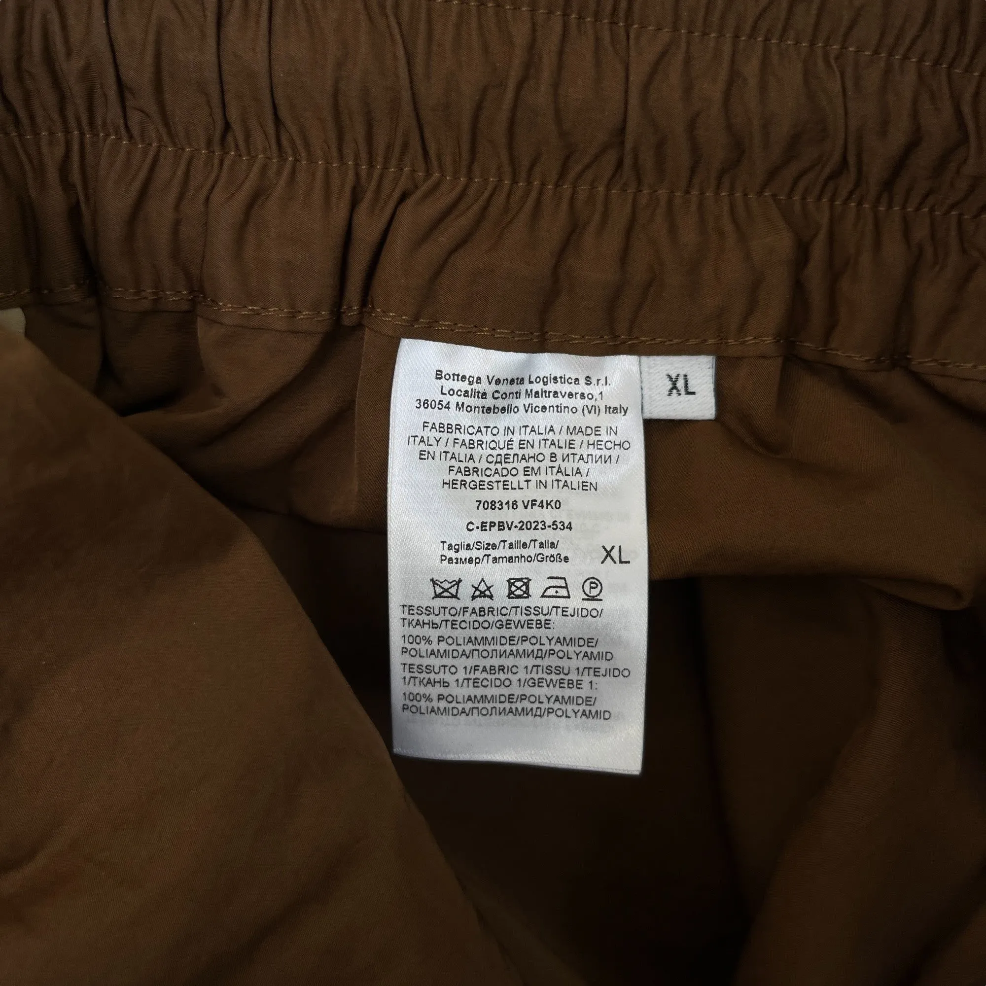 Men's Tech Shell Cargos Brown Size XL