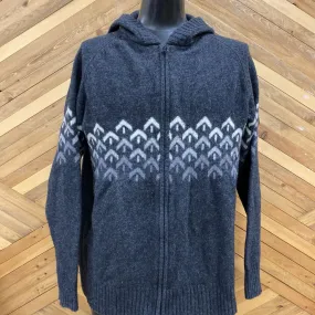 Merrell - Men's Wool-Blend Full-Zip Hooded Sweater: Dark Grey/Grey-men-2XL