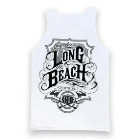 Oil Logo Men's White Tank Top